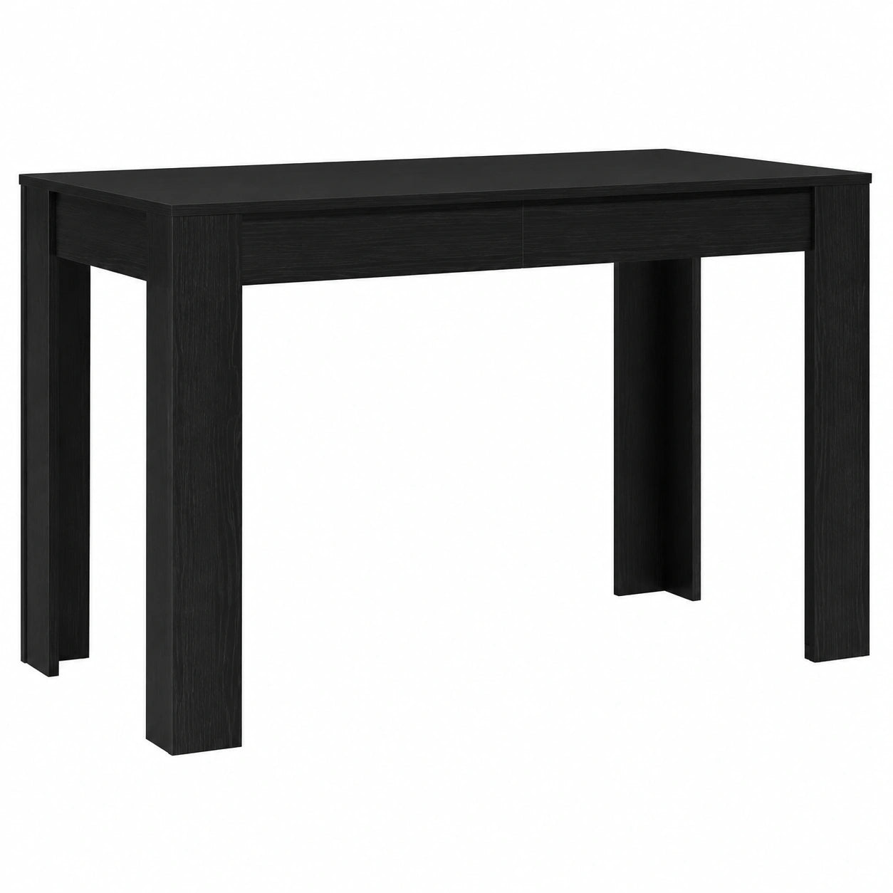 Moderner Esstisch in Eichen-Optik Schwarz 120x60x76 cm für Küche und Restaurant