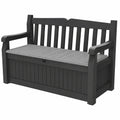 Keter Eden Gartenbank mit Stauraum, 265 l, Anthrazit