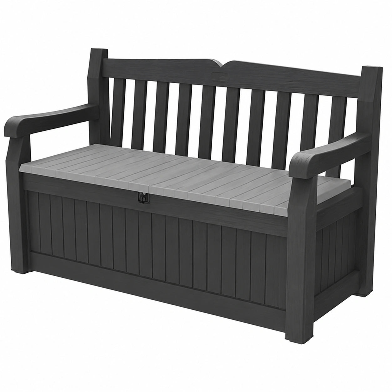 Keter Eden Gartenbank mit Stauraum, 265 l, Anthrazit