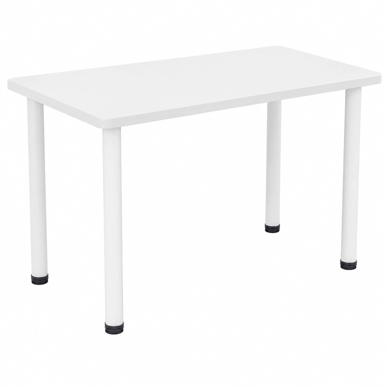 Moderner Esstisch Boston - Vielseitiger Tisch für Esszimmer und Büro, Weiß/Eiche, 100 x 60 cm