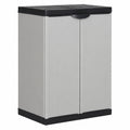 Hochwertiger Kunststoff-Gartenschrank für Outdoor, 68x40x85 cm, wetterfest mit Schloss
