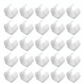 Rutschfeste U-förmige Fußpads aus Kunststoff für Hängemattenständer und Stühle – Set aus 20, Geräuschreduzierung, passend für 38-42 mm Rohre, ideal für Fliesenböden