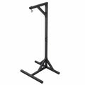 Robustes Stahl-Hängesesselgestell mit Haken, 212 cm, bis 100 kg, Outdoor, Schwarz