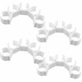 Healifty 20er Set U-förmige Stuhlbein-Schoner 38-42mm, rutschfest, für Gartenmöbel und Hängematten, weiß