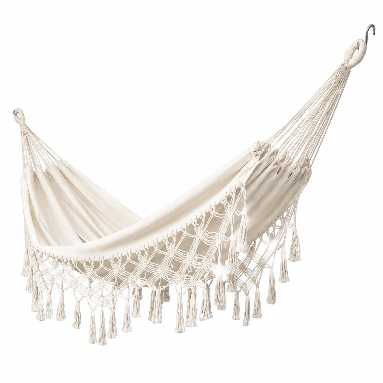 Garten-Hängematte aus Baumwolle für 2 Personen - Brasilianischer Stil, Outdoor-tauglich
