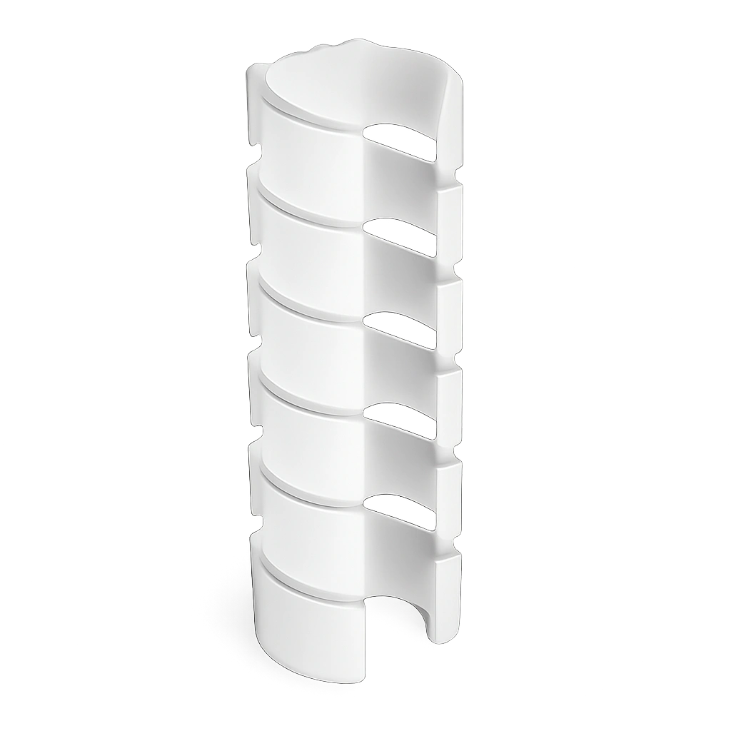 Rutschfeste U-förmige Möbelgleiter aus Kunststoff, 20er Set für Stühle und Hängemattenständer, geeignet für 38-42mm Rohrdurchmesser, innen und außen