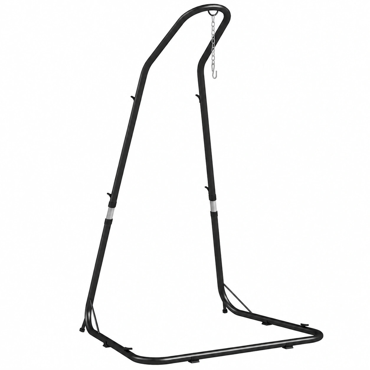 Höhenverstellbare Outsunny Hängestuhlhalterung bis 150 kg, Metall, Schwarz