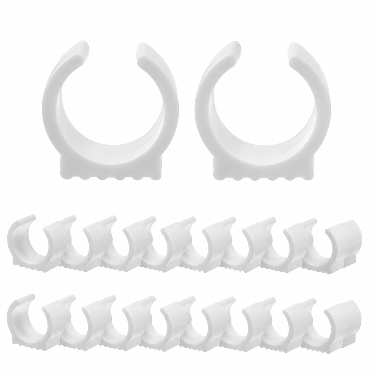 Totority 20er Set Anti-Rutsch U-förmige Kunststoff-Pads für Stuhl- und Hängemattenbeine, geeignet für 38-42mm Rohre, Schutz für Holz- und Teppichböden