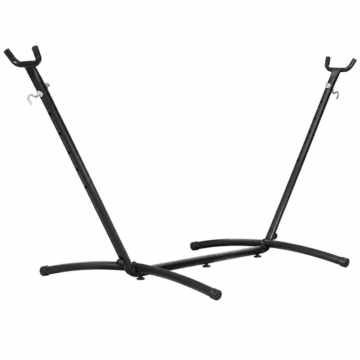 Outsunny Metall-Hängemattengestell für Garten und Strand bis 120 kg, Schwarz