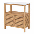 Gartenschrank aus Massivholz mit Pflanztisch, 80 x 40 x 90,5 cm, für Balkon und Veranda